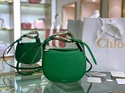 	 Chloe kiss purse in small grain calfskin green - 3