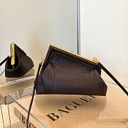 FENDI First Small Dark brown python leather bag | 8BP129 - 5