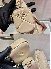 Prada System nappa leather patchwork bag in beige - 6