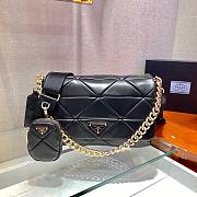 Prada System nappa leather patchwork bag in black - 1