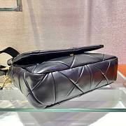 Prada System nappa leather patchwork bag in black - 5