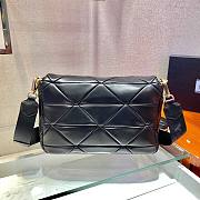 Prada System nappa leather patchwork bag in black - 2