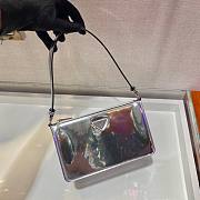 Prada Saffiano leather mini bag in silver - 5