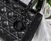 DIOR My ABCDIOR Lady Gray Lambskin Bag with Black Hardware  - 3