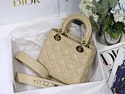 DIOR My ABCDIOR Lady Beige Lambskin Bag - 6