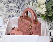 DIOR My ABCDIOR Lady Pink Lambskin Bag M0538 - 5