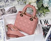 DIOR My ABCDIOR Lady Pink Lambskin Bag M0538 - 4