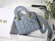 DIOR My ABCDIOR Lady Light Blue Lambskin Bag | M0538 - 1