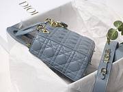 DIOR My ABCDIOR Lady Light Blue Lambskin Bag | M0538 - 5