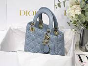 DIOR My ABCDIOR Lady Light Blue Lambskin Bag | M0538 - 4