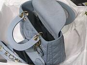 DIOR My ABCDIOR Lady Light Blue Lambskin Bag | M0538 - 2