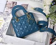 DIOR My ABCDIOR Lady Blue Lambskin Bag | M0538 - 4