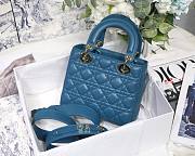 DIOR My ABCDIOR Lady Blue Lambskin Bag | M0538 - 3