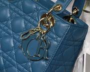 DIOR My ABCDIOR Lady Blue Lambskin Bag | M0538 - 5