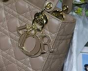 DIOR My ABCDIOR Lady Light Brown Lambskin Bag M0538 - 2