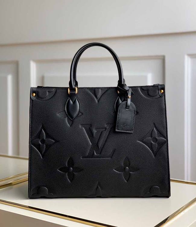 Louis Vuitton ONTHEGO Black MM size  - 1
