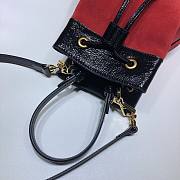 Gucci Ophidia bucket bag in red leather - 3