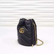 Gucci GG Marmont mini bucket leather bag - 6