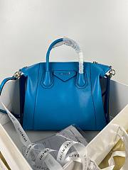 Givency Small Antigona Soft Bag In Deep Blue Leather - 1