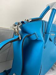 Givency Small Antigona Soft Bag In Deep Blue Leather - 6