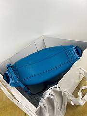 Givency Small Antigona Soft Bag In Deep Blue Leather - 5