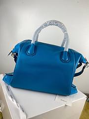 Givency Medium Antigona Soft Bag In Deep Blue Leather - 4