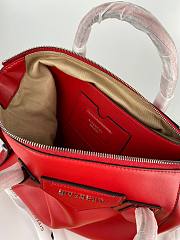 Givency Small Antigona Soft Bag In Red Leather - 3