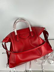 Givency Medium Antigona Soft Bag In Red Leather - 5