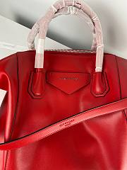 Givency Medium Antigona Soft Bag In Red Leather - 2