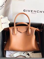 Givency Small Antigona Soft Bag In Brown Leather - 4