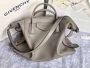 Givency Medium Antigona Soft Bag In Gray Leather - 1