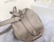 Givency Medium Antigona Soft Bag In Gray Leather - 6