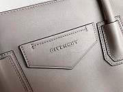 Givency Medium Antigona Soft Bag In Gray Leather - 3