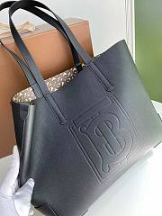 Buberry black tote leather bag  - 2