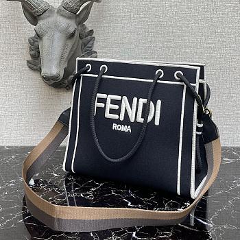 Fendi Roma Tote Bag Blue