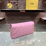 Fendi Baguete pink leather bag 32cm - 3