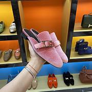 Hermes Pink Flats  - 5