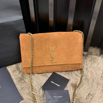 YSL Kate All Leather Brown 553804