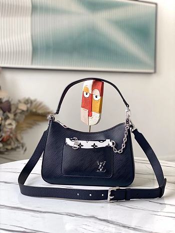 Louis Vuitton Marelle Epi Handbag Black M80688