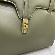 Celine Large Soft 16 bag in Green Smooth Calfskin  - 4