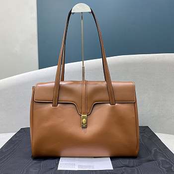 Celine Large Soft 16 bag in Brown Smooth Calfskin