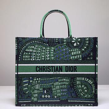 Dior Tote Book Green Elephant 41cm 