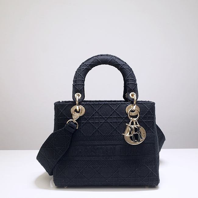 Dior Lady D-lite in blue 24cm - 1