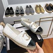 Chanel White Espadrilles Flats - 5