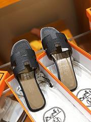 Hermes slipper grain leather  - 3