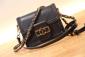Louis Vuitton Dauphine Monogram Canvas Black Handbag
