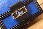 Louis Vuitton Dauphine Monogram Canvas Blue Handbag - 3