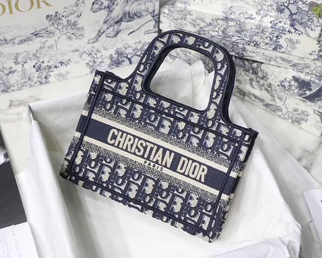 Dior Mini Book Tote Blue 23cm - 1