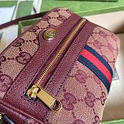 GG Supreme Ophidia Mini Bag in Red - 5