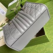 Gucci GG Mamon Small Tote Bag Gray 681483 - 6